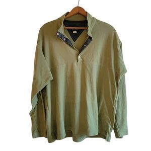 PATAGONIA Vintage Modern D Luxe Fleece Snap Button Top Large